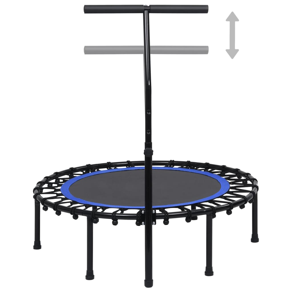  Vidaxl 102 cm fitnesstrampoline met handgreep