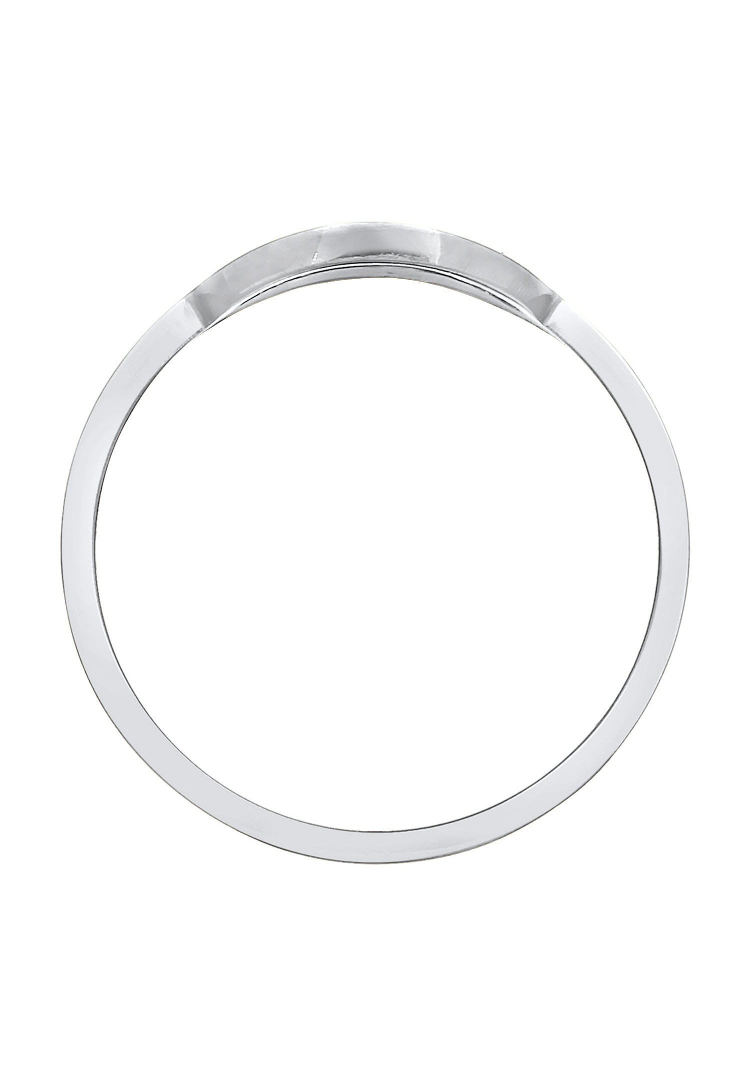 Elli Femmes sceau Basique Tendance Geo Minimal en argent sterling 925