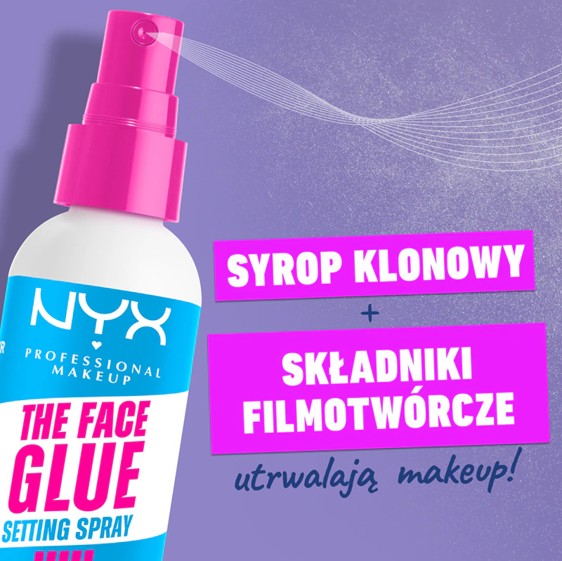 NYX Professional Makeup The Face Glue Setting Spray Spray utrwalający