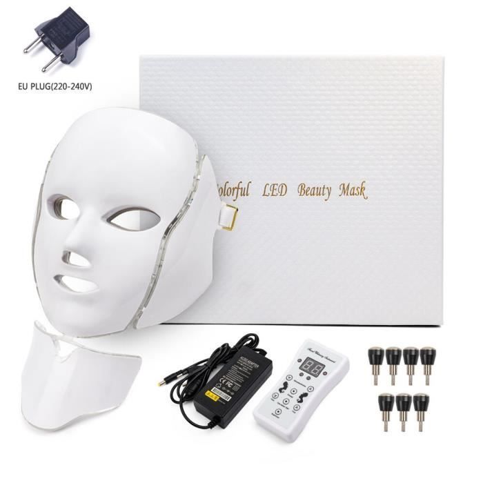 7 Colors LED Skin Rejuvenation Mask Photon Light Therapy Anti-Aging Beauty Machine Face Mask [59F8B75]