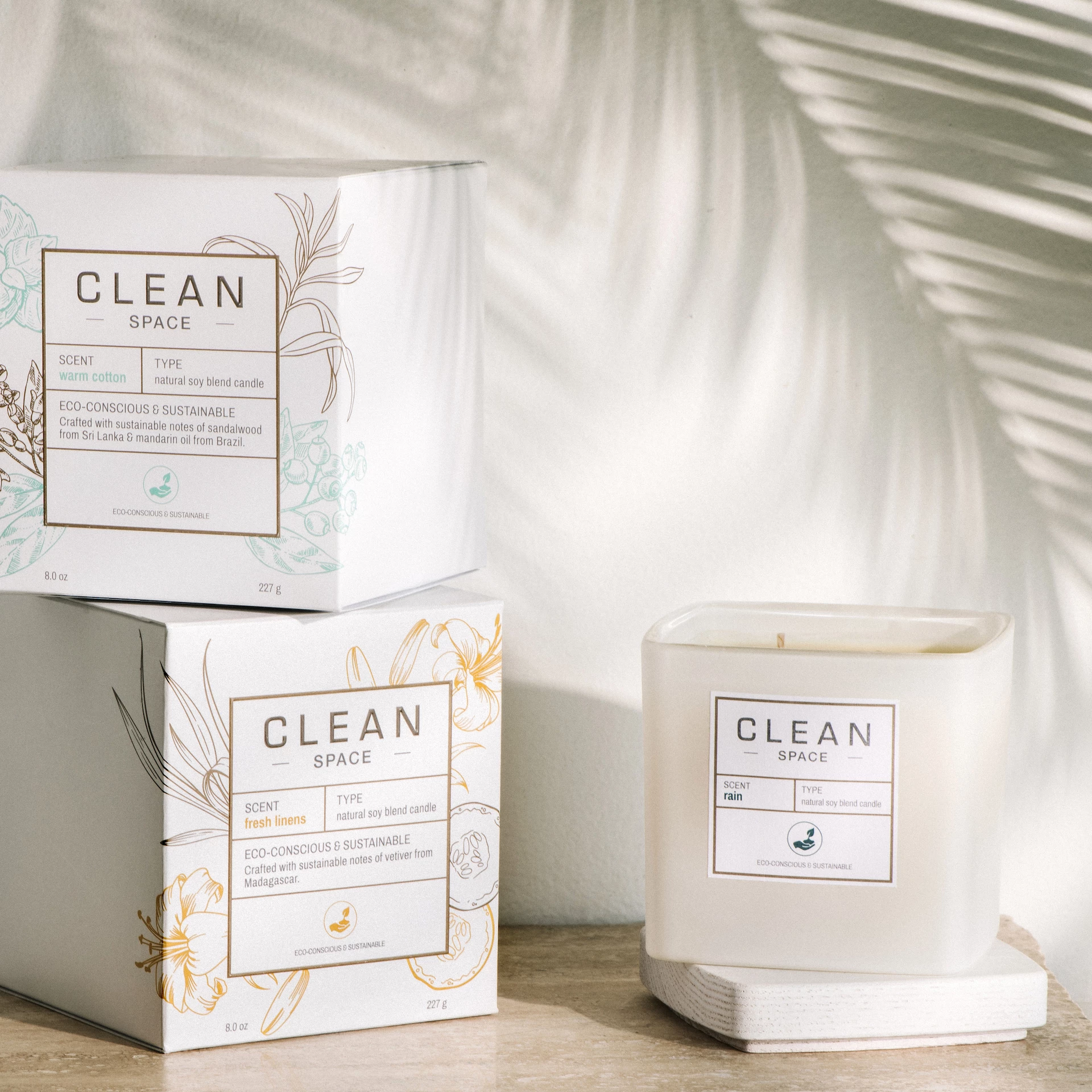 Mirisna svijeća Svemir Rain - Clean