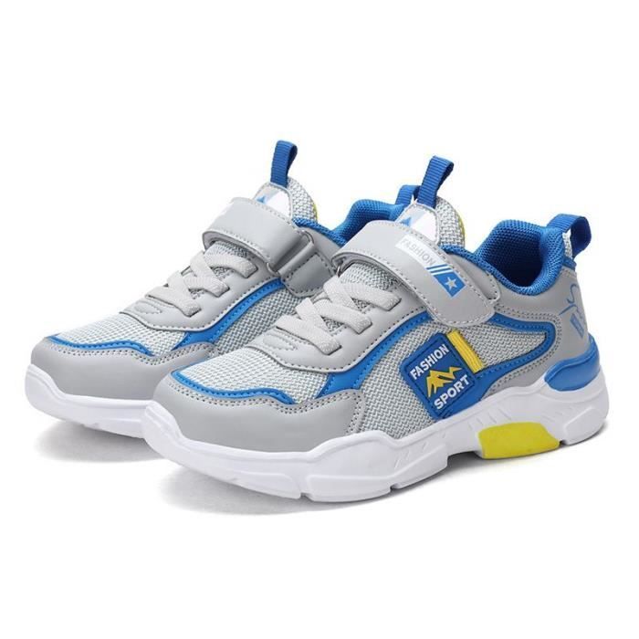 Zapatillas infantiles para niños y niñas - Zapatillas deportivas para actividades al aire libre - INSFITY - Poliéster - Azul - Con cordones