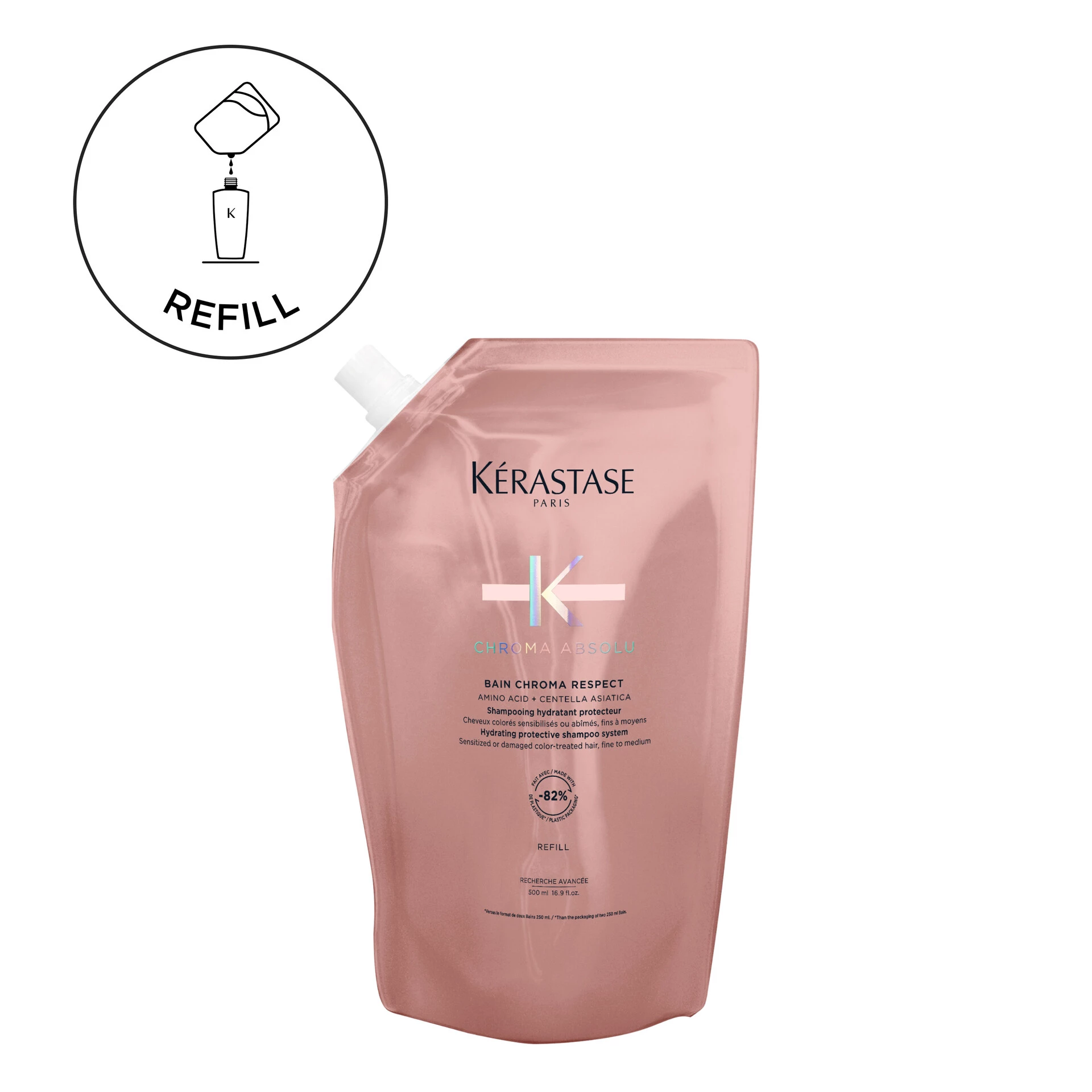 Náhradná náplň do šampónu Bain Chroma Respect 500 ml - Kérastase
