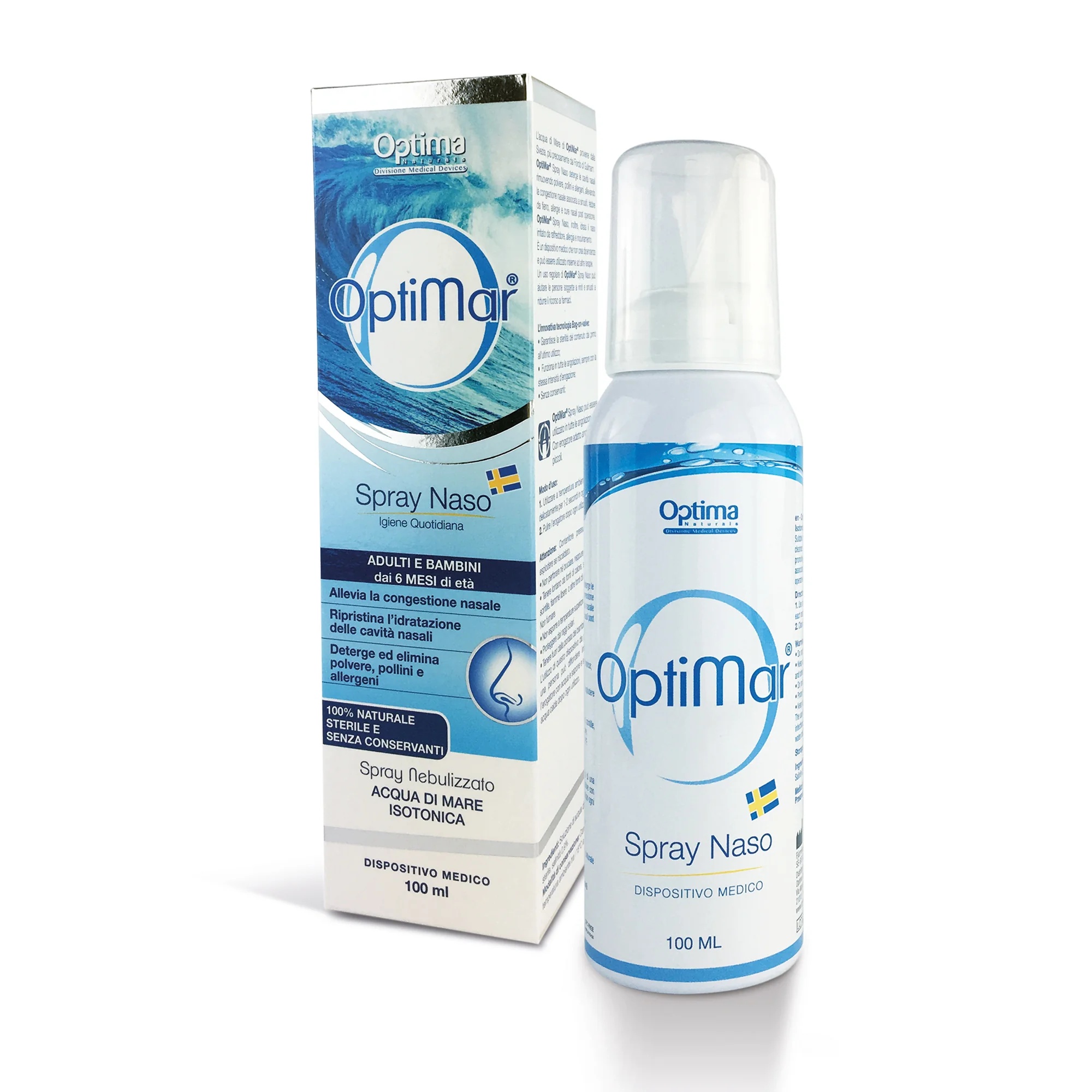 OPTIMA Optimar Neusspray Isotonische Oplossing 100 ml Decongestivum