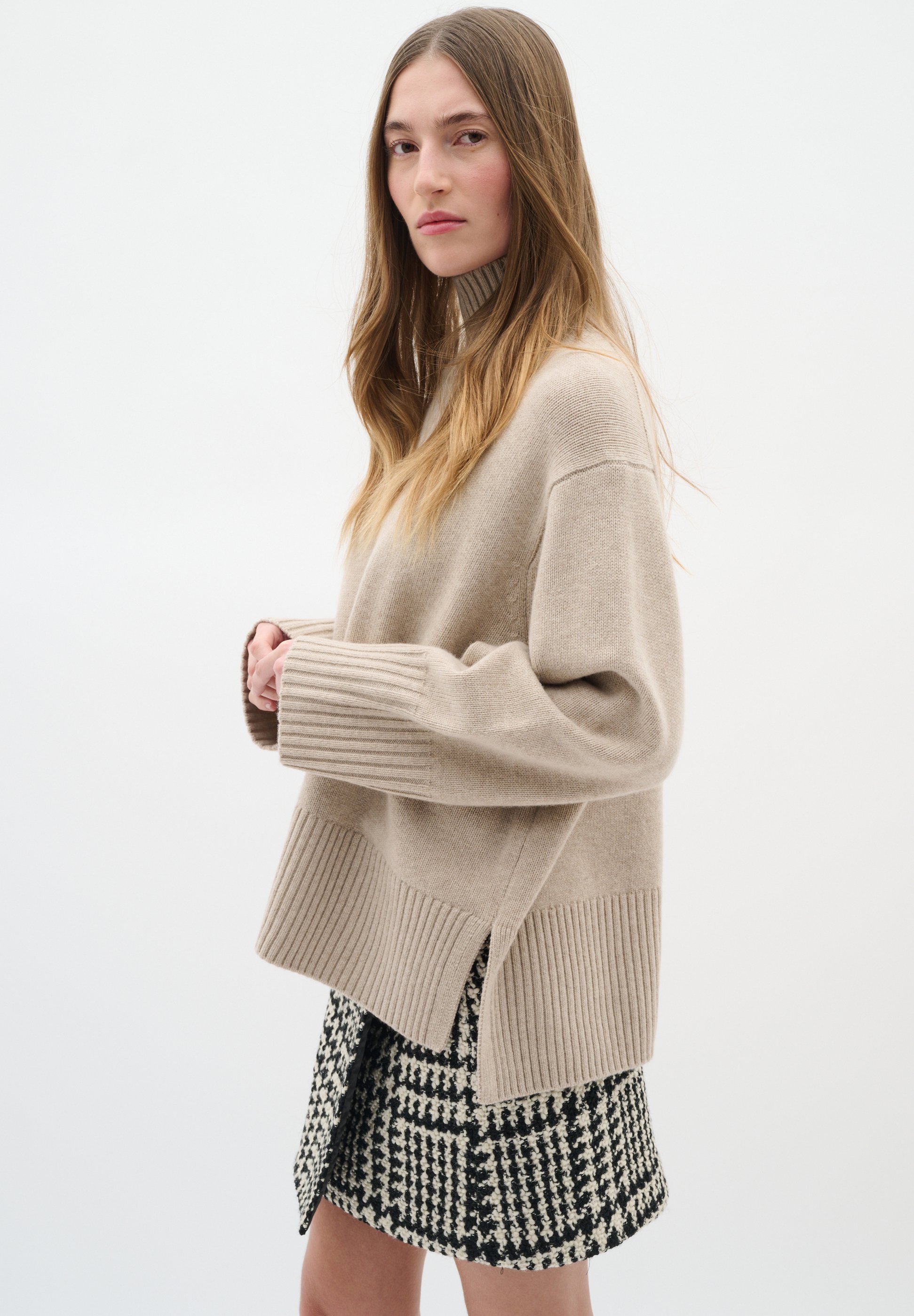 InWear BRYA - Minirok - zwart/wit