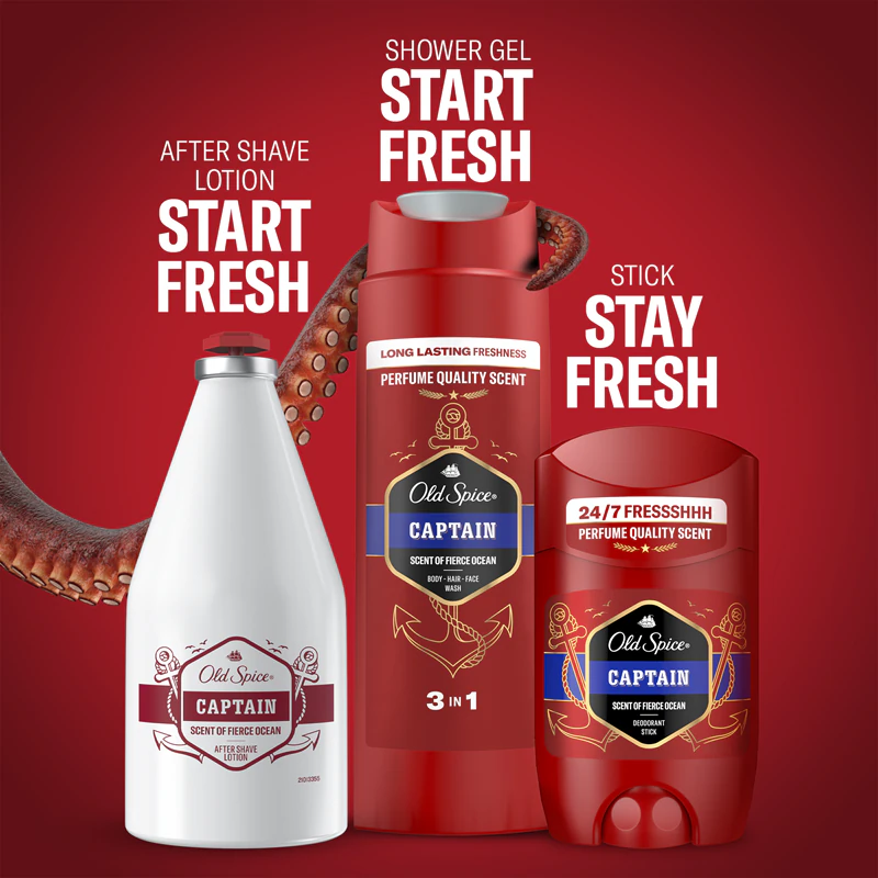 Conjunto de presente Old Spice Captain em lata para homens