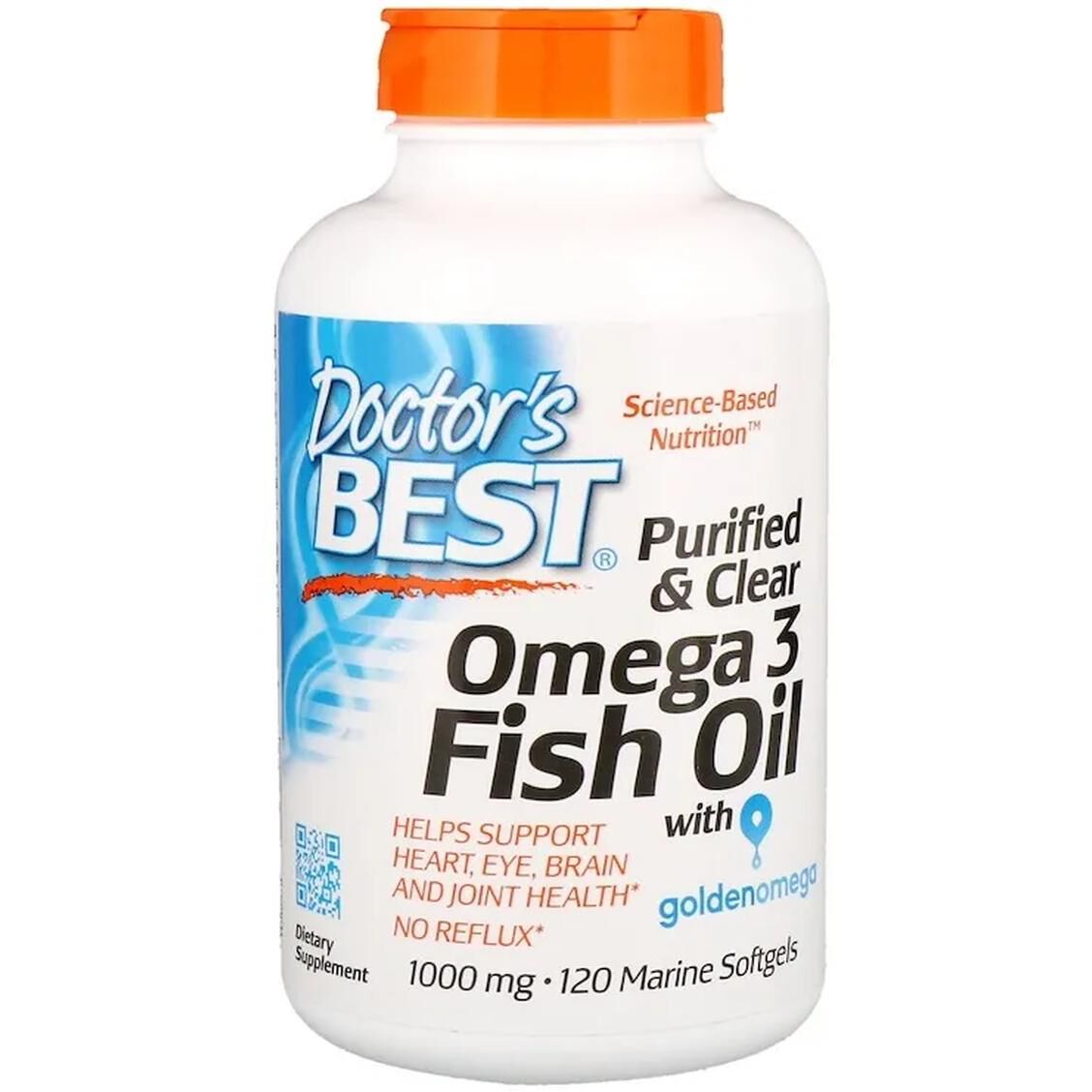 Doctor's Best Renset & Klar Omega 3 Fiskeolie