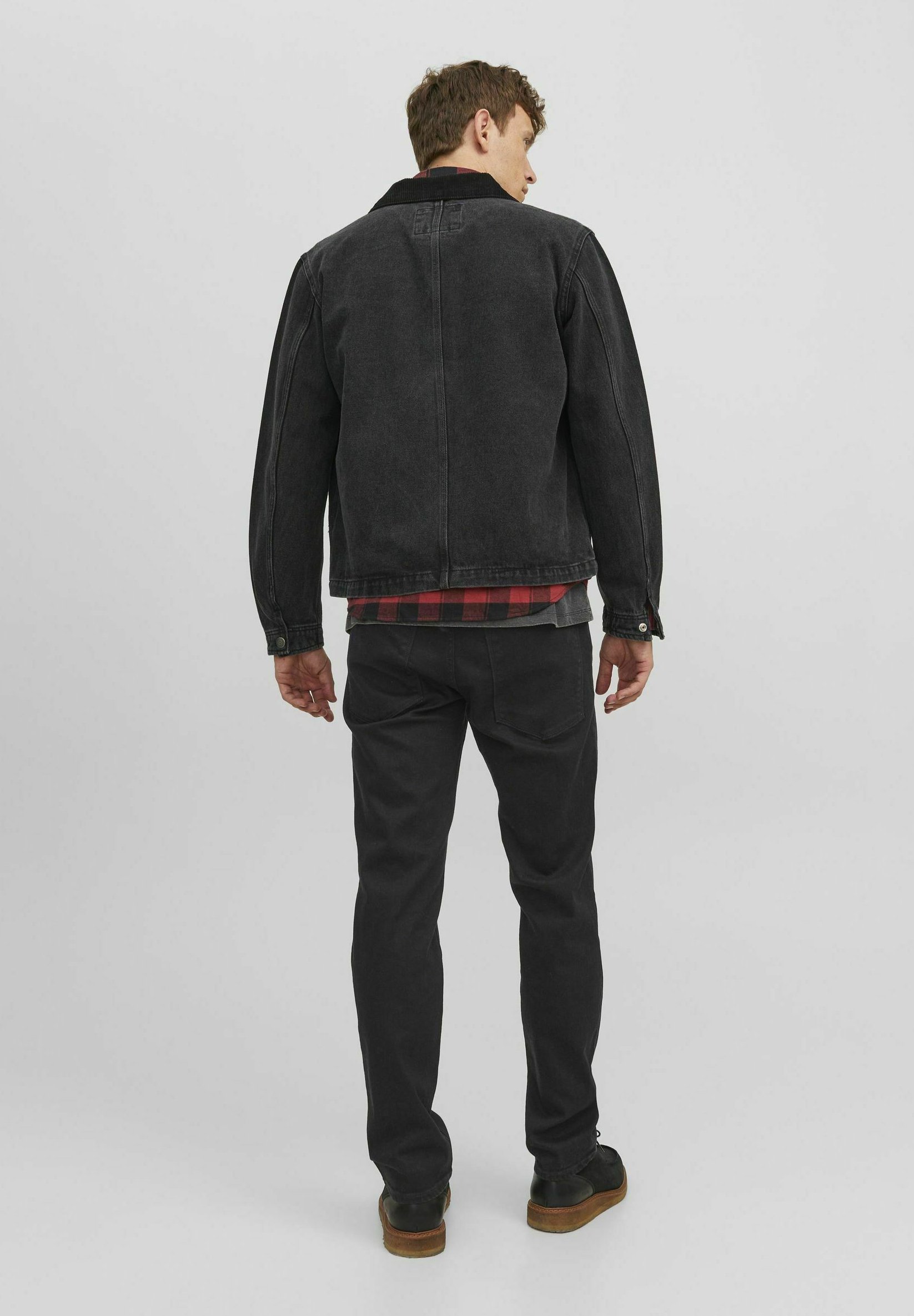 Jack & Jones Clark - Rechte jeans - zwarte denim