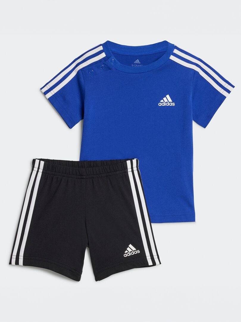 Conjunto de camiseta e shorts 'adidas' - 2 peças - AZUL