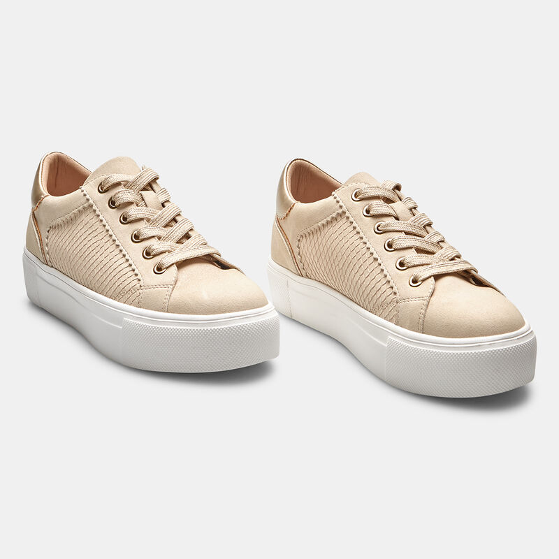 Damsneakers med platåsula