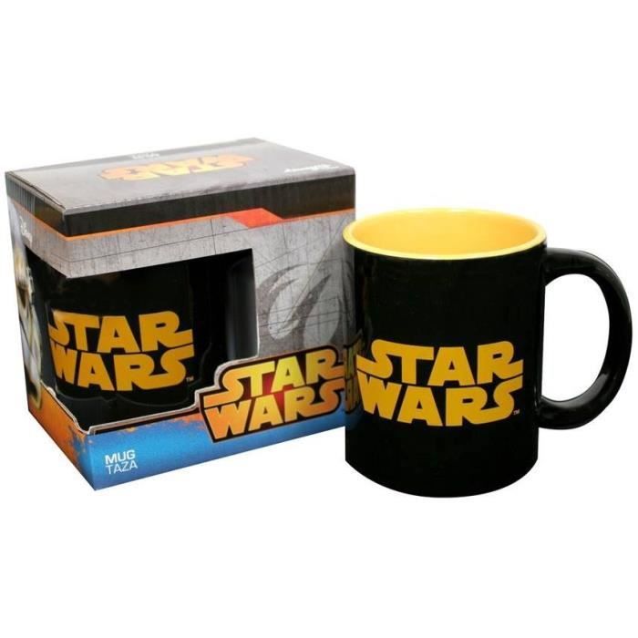 Star Wars Mug - Star Wars - Orange and Black SW Logo - Ceramic - 320ml