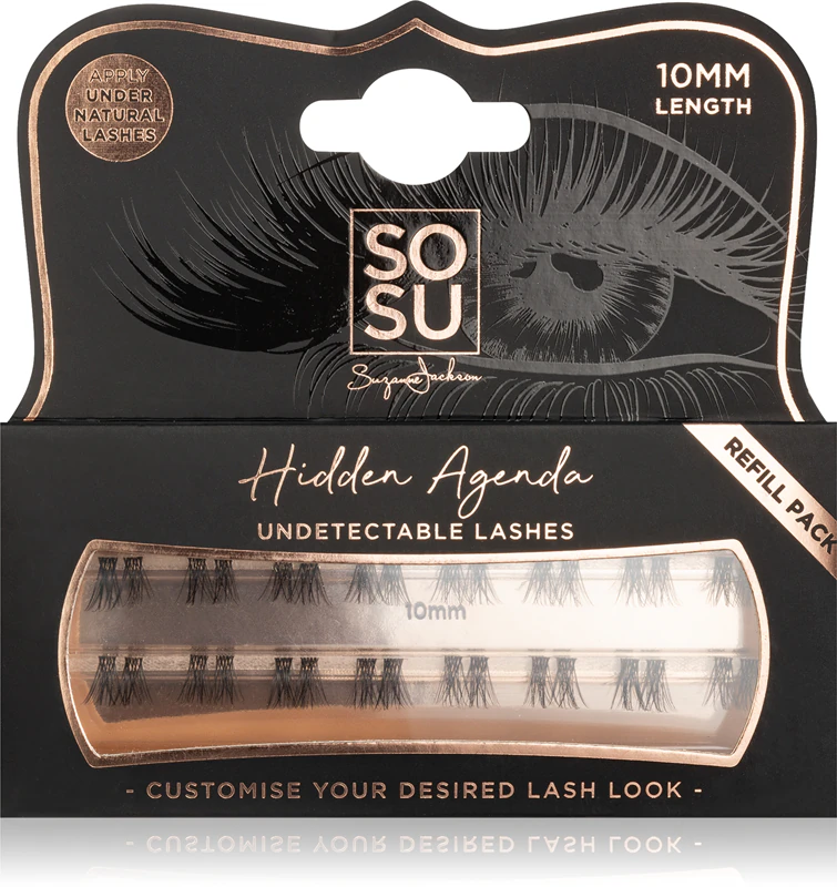 SOSU Cosmetics Hidden Agenda Undetectable Lashes knotenlose Wimpern