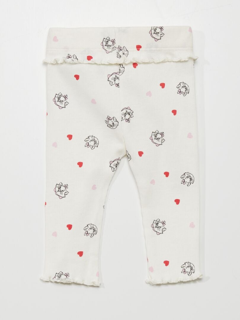 Leggings acanalados de Disney - BLANCOS