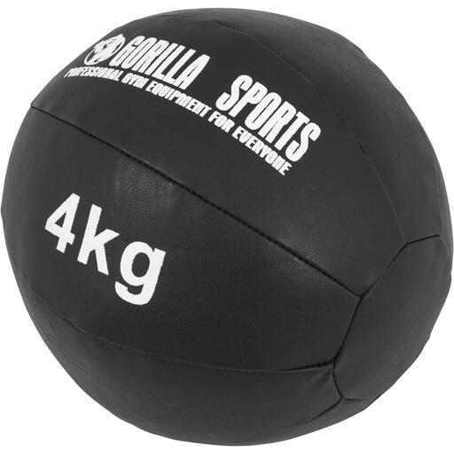 Usnjena medicinska žoga 4 kg Gorilla Sports