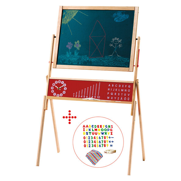 Wooden display board, including accessories