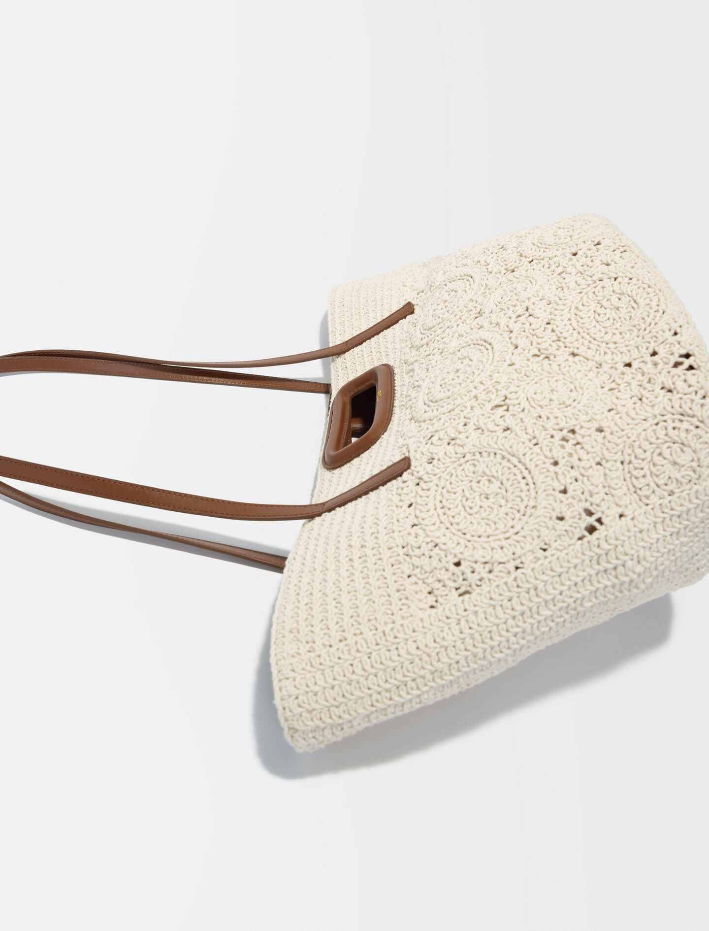 Macramé mand - Tabak