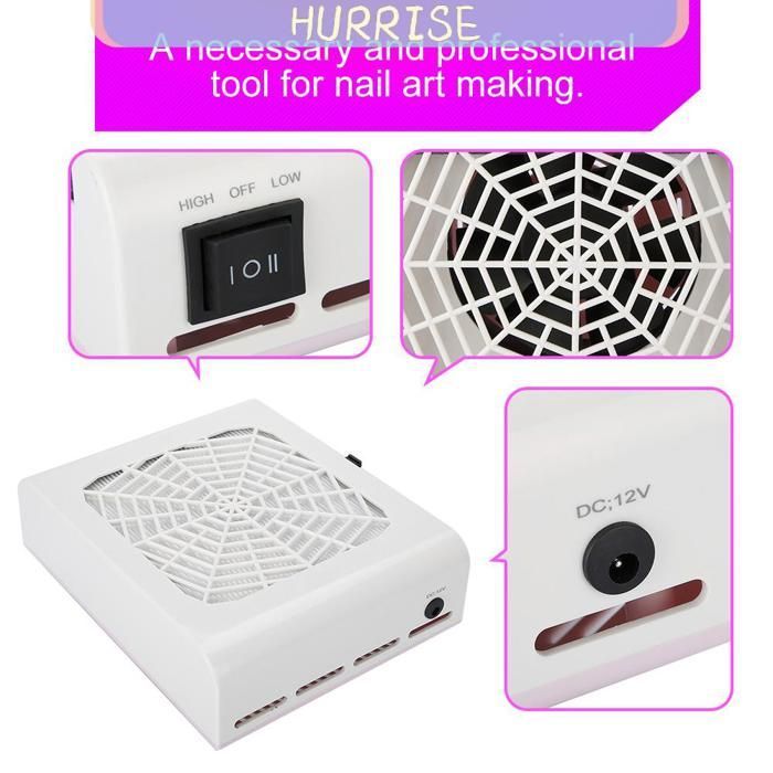 Tbest Aspiration des ongles 48W Nail Art Salon Aspiration Collecteur De Poussière Aspirateur Machine à N electromenager manucure
