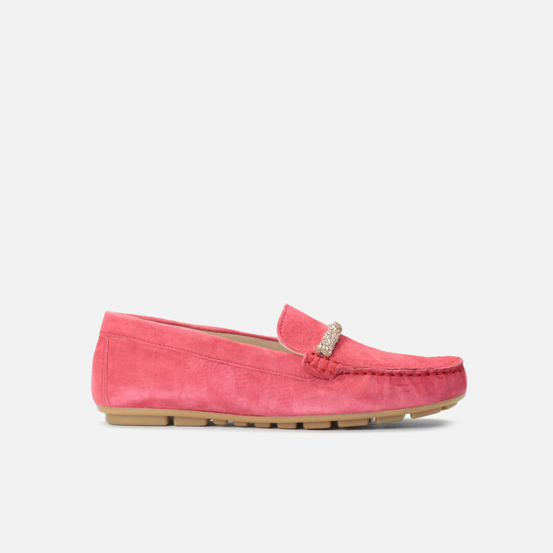 Suède loafers voor dames
