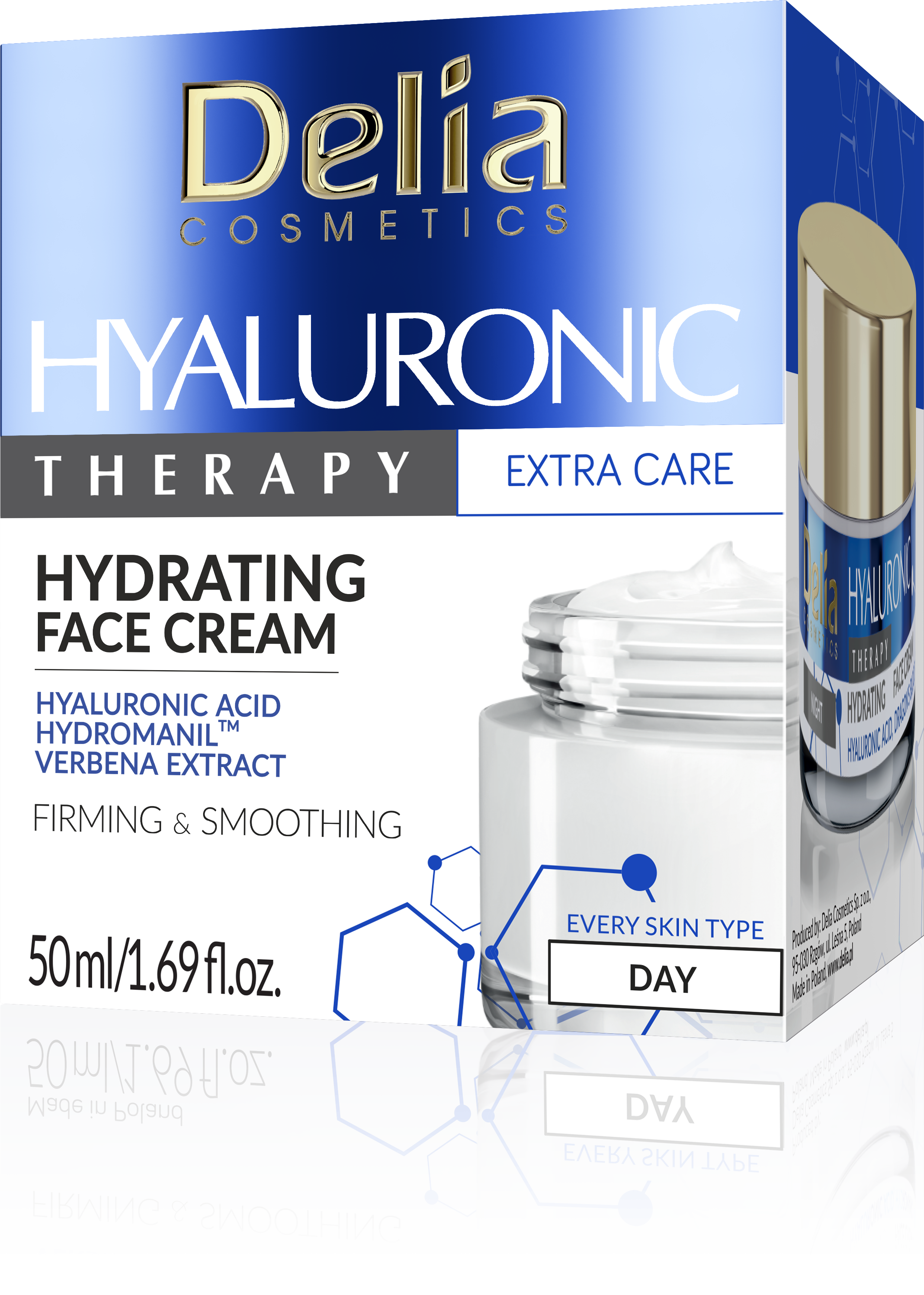 Dieninis drėkinamasis kremas „Hyaluronic Therapy“ su hialurono rūgštimi Serumai