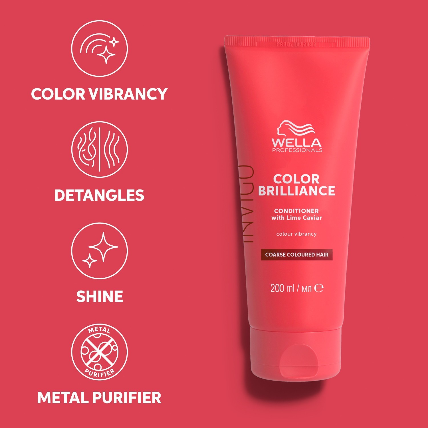 Wella Professionals INVIGO Color Brilliance kondicionierius stipriai dažytiems plaukams - 200 ml