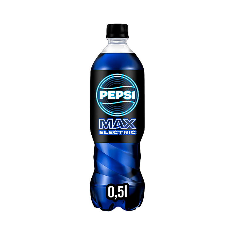 Pepsi Pepsi Max 0,5 l, elektrisk blå flaske