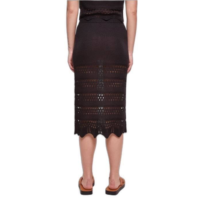 Jupe tricot crochet 3/4 femme Urban Classics - noir - XS