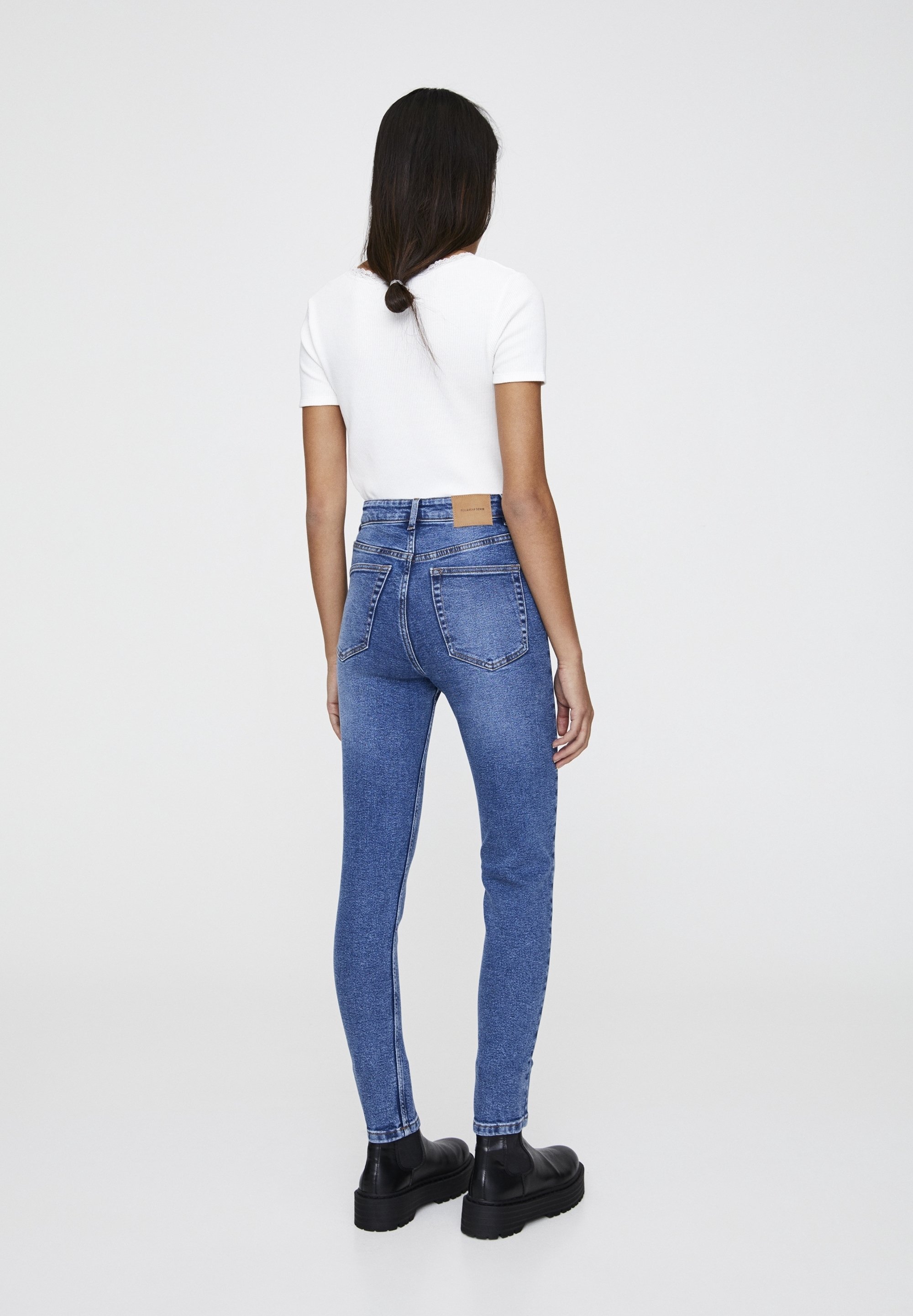 PULL&BEAR Skinny Fit Jeans - blauw