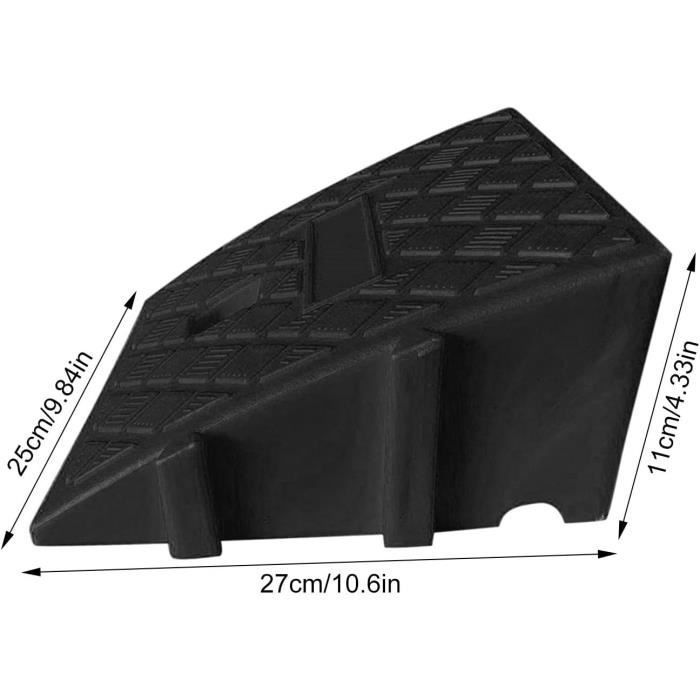 Rampas para aceras, rampas para bordillos de entrada de vehículos, rampas para bicicletas y patinetes | Rampa de umbral portátil de PP, alfombra para pendientes inclinadas