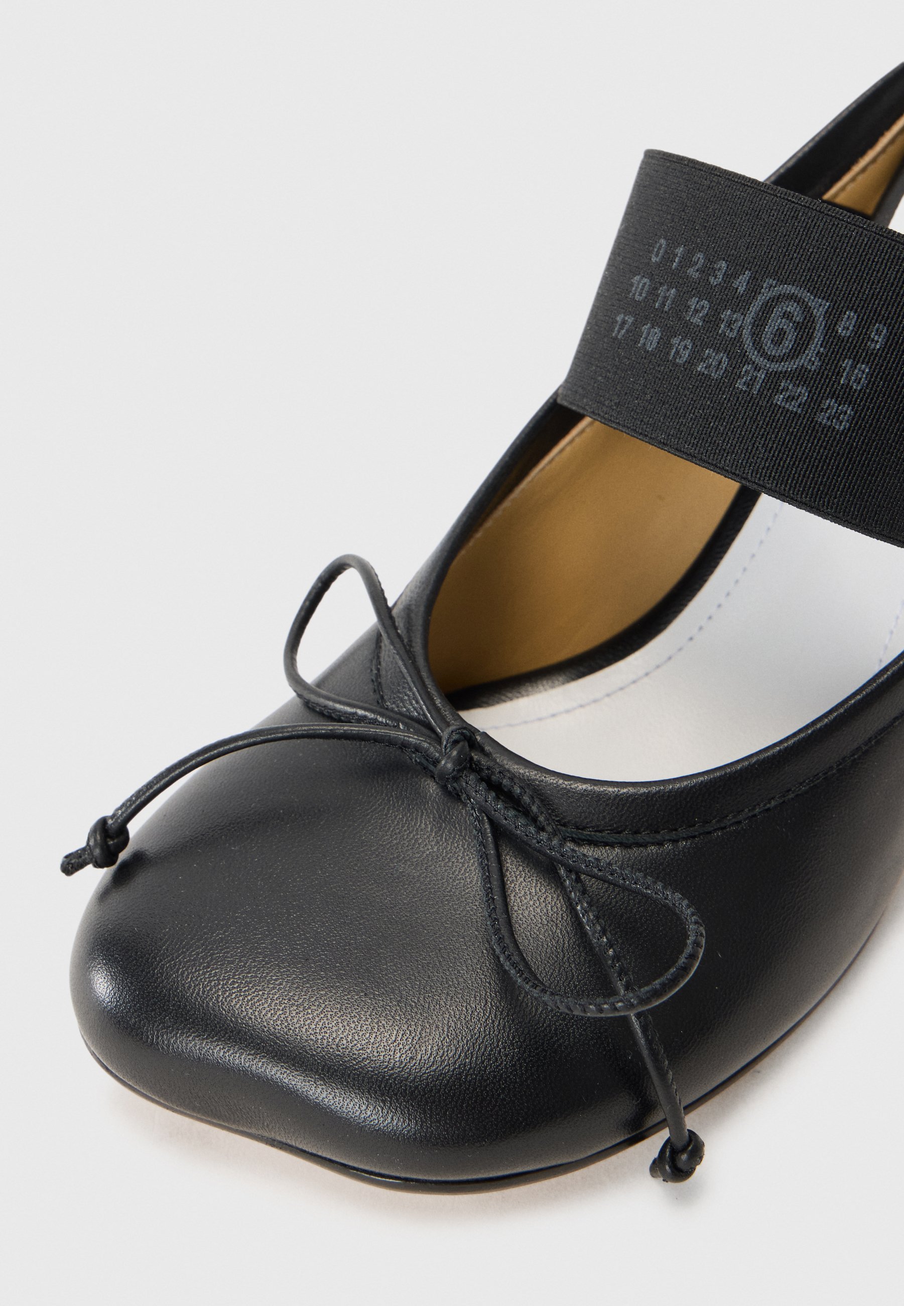MM6 Maison Margiela muiltjes met hak - zwart
