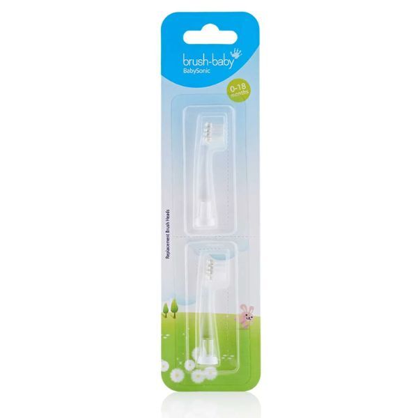 BabySonic® erstatningstannbørstehoder (2-pakning)