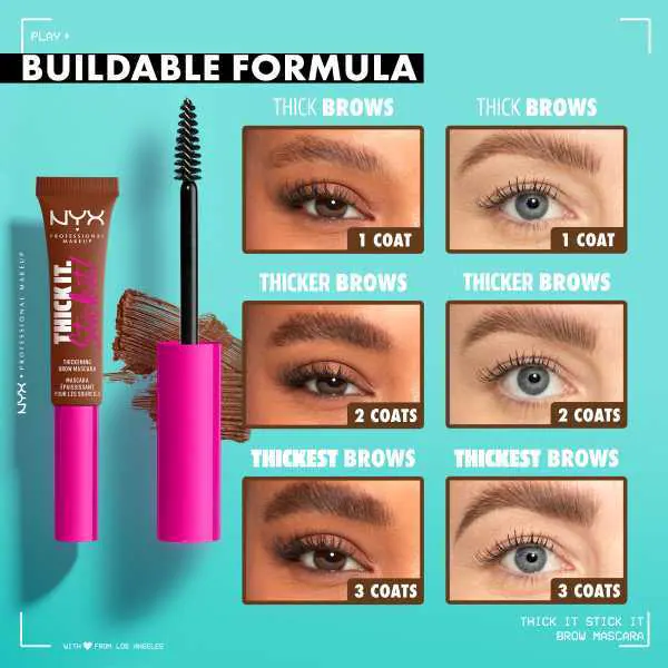 Řasenka na obočí NYX Professional Makeup Brow Mascara - Espresso