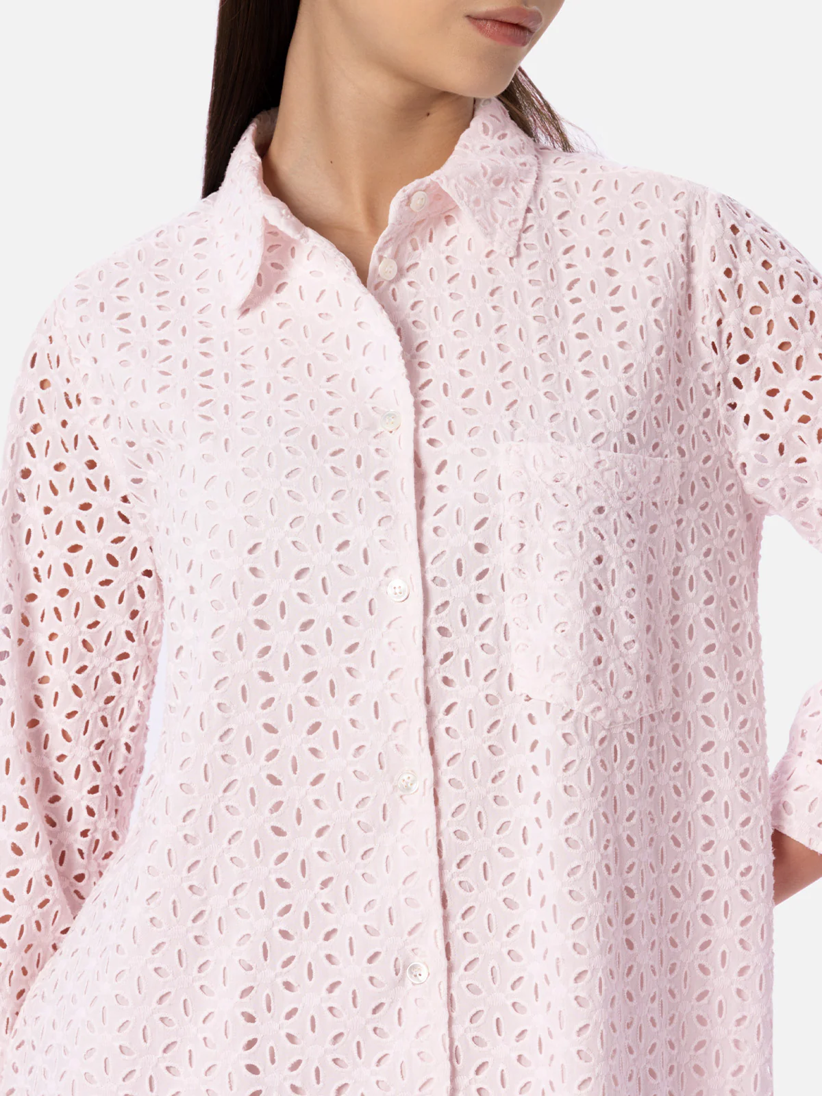 Roze mini-overhemdjurk van Sangallo voor dames