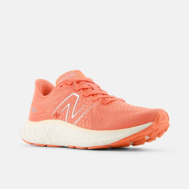 Fresh Foam X EVOZ v3 pentru femei – Roșu Gulf cu roz vintage și argintiu metalic