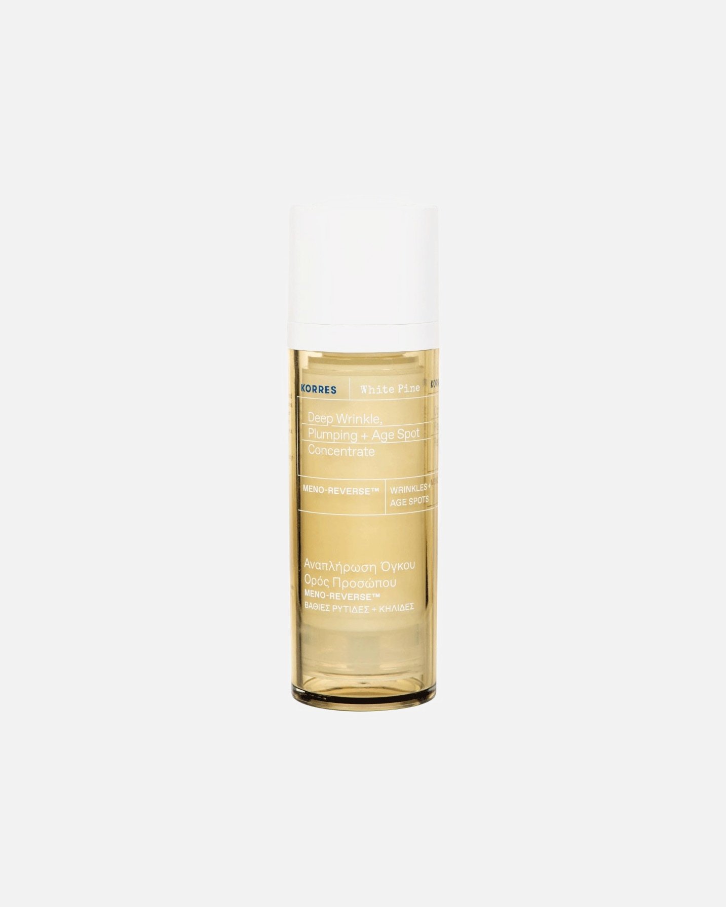 KORRES senėjimą stabdantis serumas „White Pine Meno Reverse™“ – 30 ml