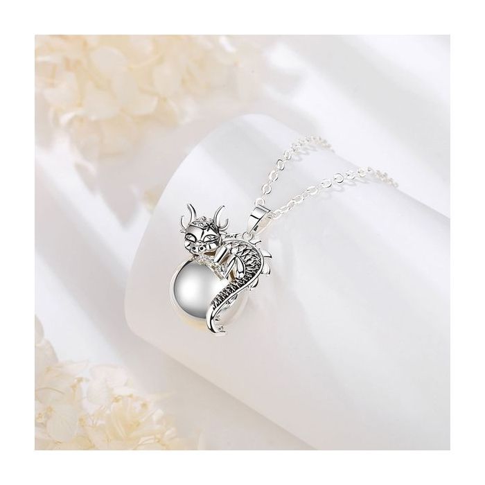 Bola de grossesse dragon bijou cadeau future maman Collier