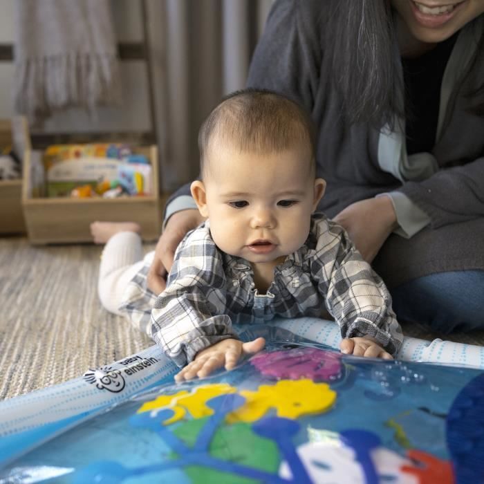 BABY EINSTEIN  Tapis d'eau bébé, jeu sensoriel et d'éveil​, gonflable, facile à nettoyer, pliable, jouets dès la naissance