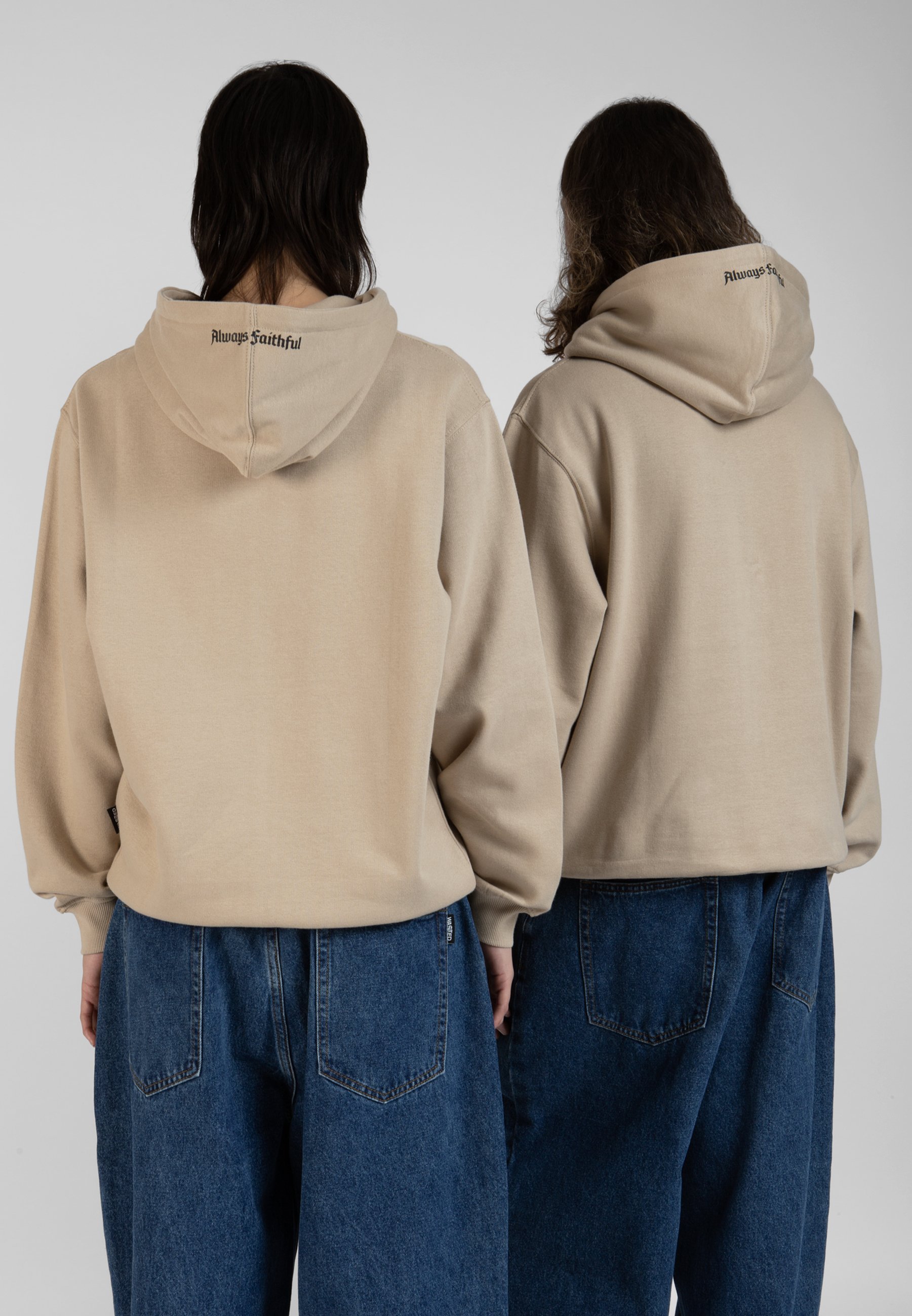 Felpa con cappuccio e zip Wasted Paris UNISEX - Felpa con zip - sabbia