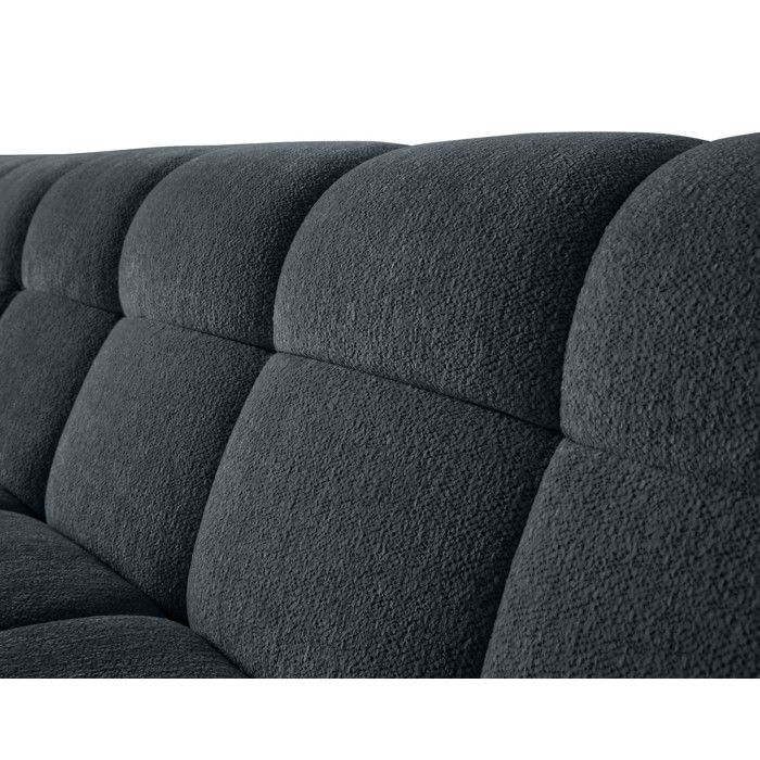 Ray – Ecksofa links – 4-Sitzer – Strukturierter Stoff – Grau