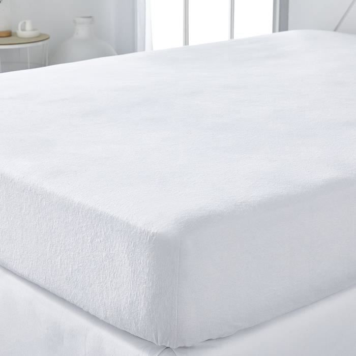 Protector de colchón absorbente - TODAY - Esencial - Para cama doble - 160 x 200 cm - Resistente al agua hirviendo