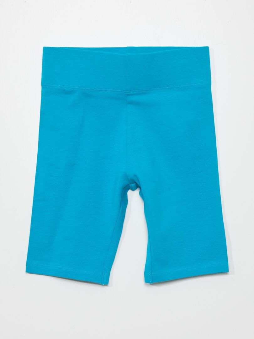 Pantalones cortos de ciclismo de algodón elástico - AZUL