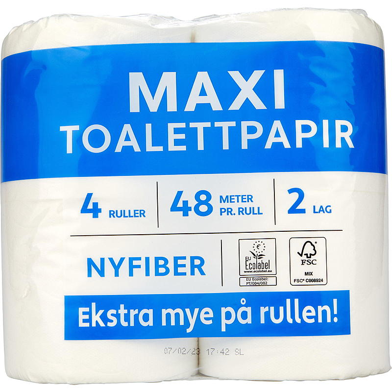 Zacht toiletpapier, 4-pack MAXI