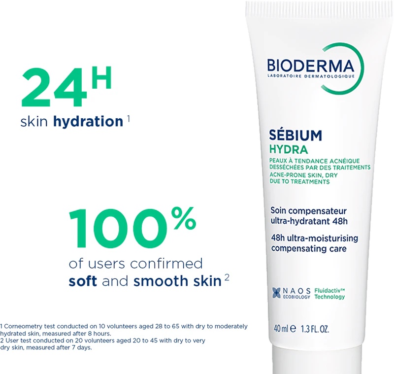 Bioderma Sébium Hydra vlažilna krema za suho in razdraženo kožo zaradi aken