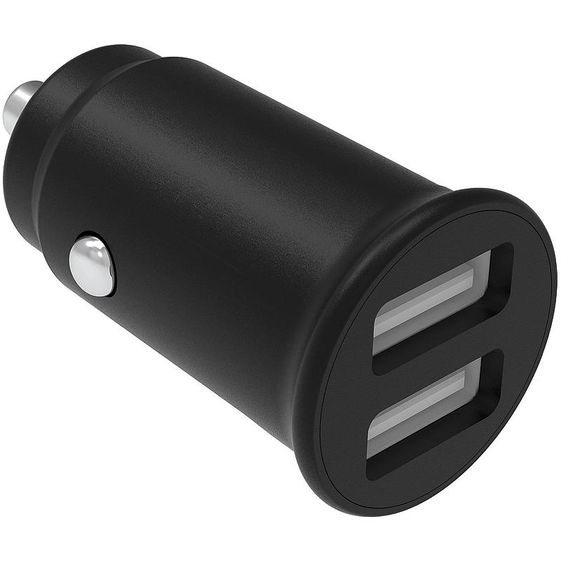 Smartline autolader 2 USB-A 4.8A 12-24V zwart