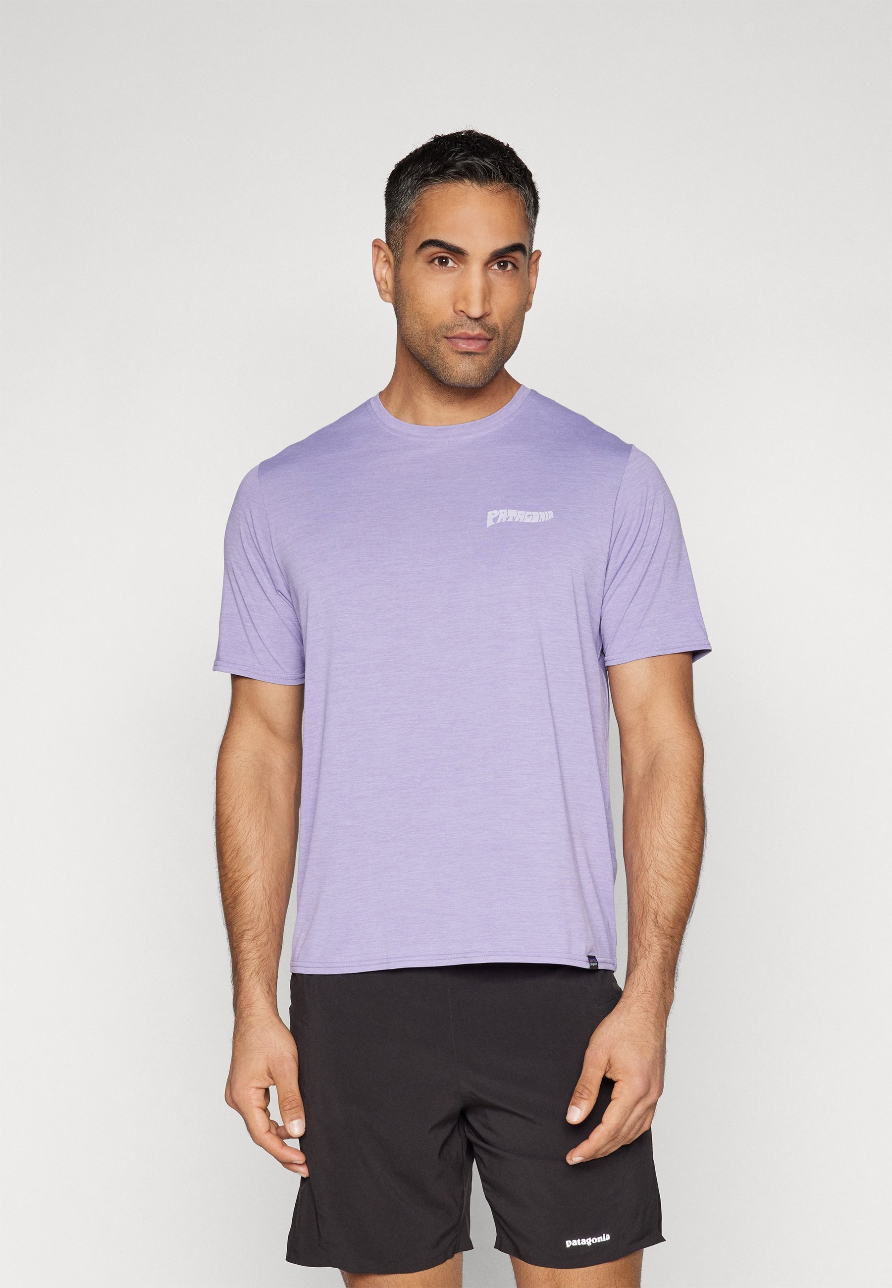 Patagonia CAP COOL DAILY GRAPHIC WATERS - T-shirt sportiva - viola cemento