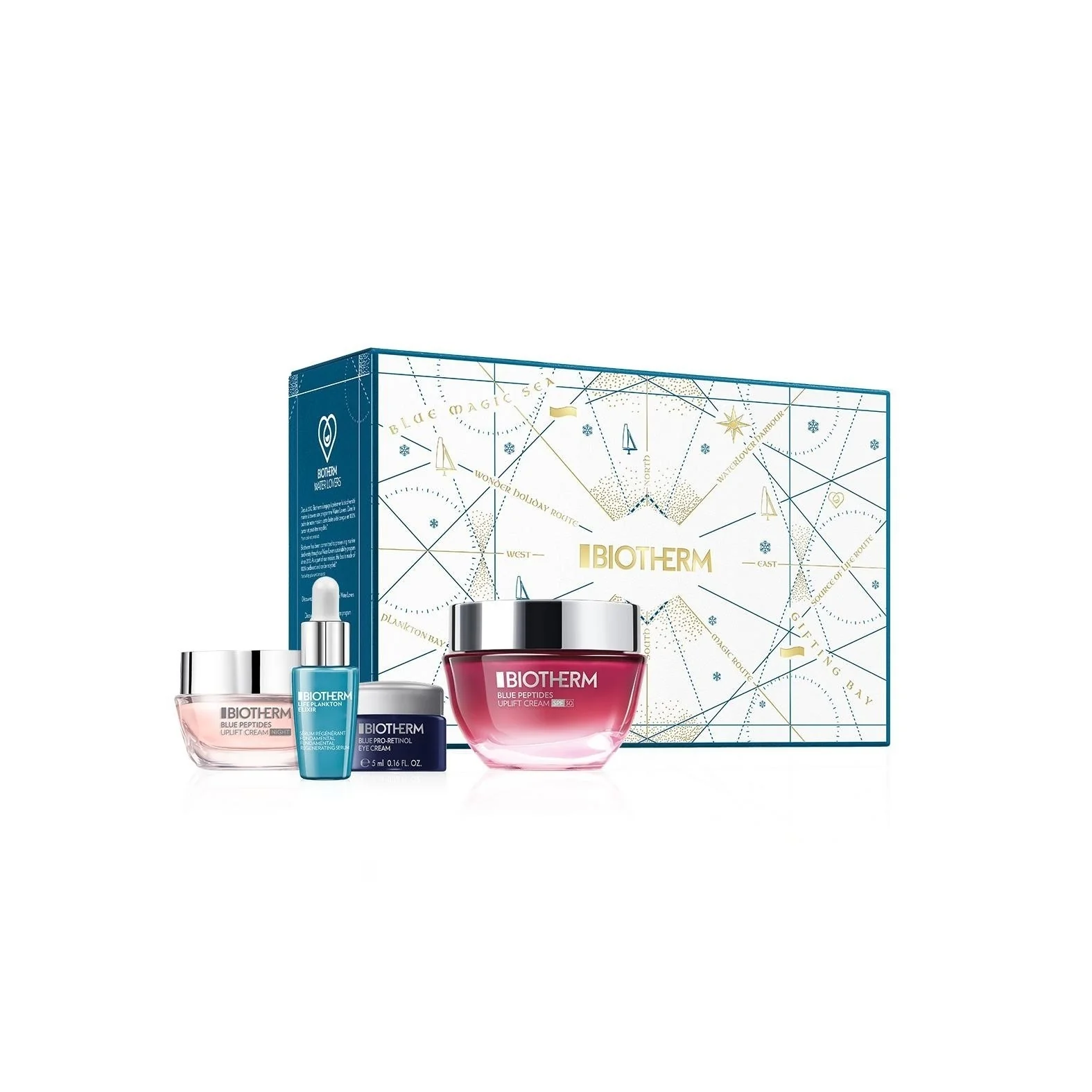Blue Peptides Set Blue Therapy Blue Peptides Uplift SPF 30 - Cofanetto Lifting, Crema viso giorno lifting, Tratt.collo e décolleté antirughe