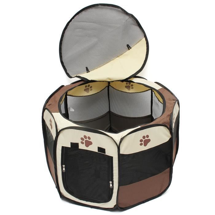 Valla para perros - TEMPSA - Octogonal - Plegable - Para interiores - Resistente al agua