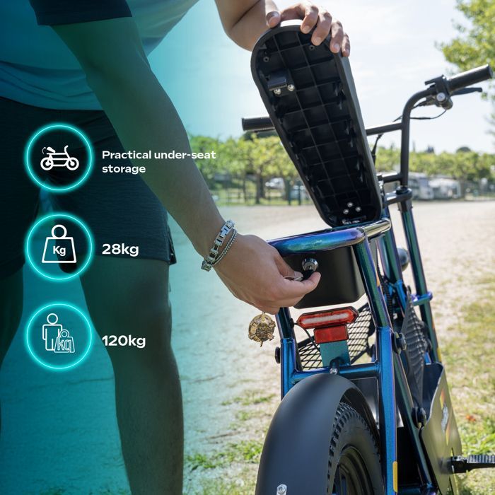 Bicicletta elettrica senza pedali URBANGLIDE Thunder 160, velocità massima 25 km/h, autonomia 30 km, freni a disco, ruote da 16