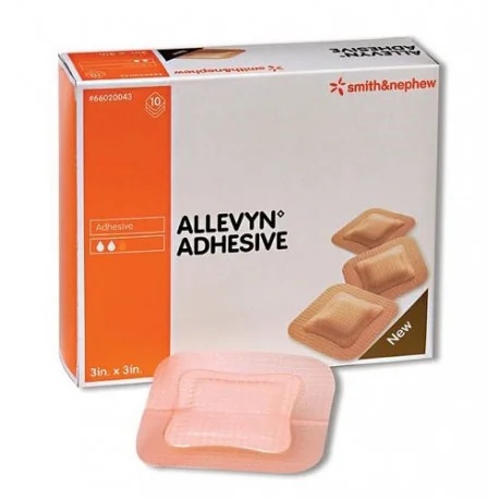 Pansement adhésif hydrocellulaire Allevyn 10x10 cm, 10 unités