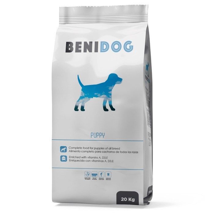 Alimento seco para cachorros - BENI DOG - 20 kg - Para perras lactantes - Crecimiento saludable - Alto en proteínas