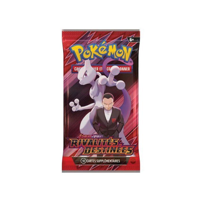 Pokémon Destiny Rivalries EV10 - Escarlata y Morado - Paquete de refuerzo francés de 10 cartas
